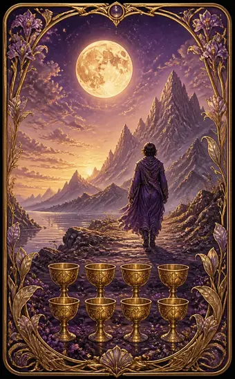 Tarotkortet Åtter i begre