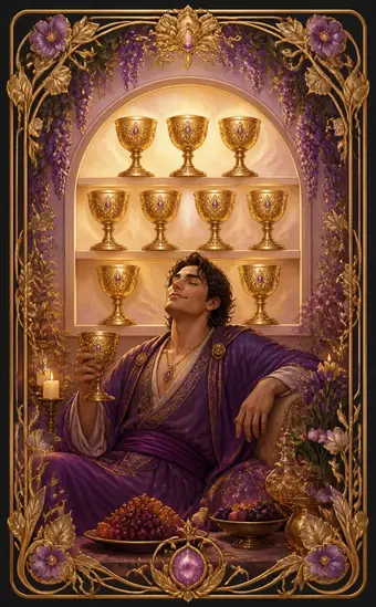 Tarotkortet Nier i begre