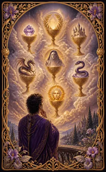Tarotkortet Sjuer i begre