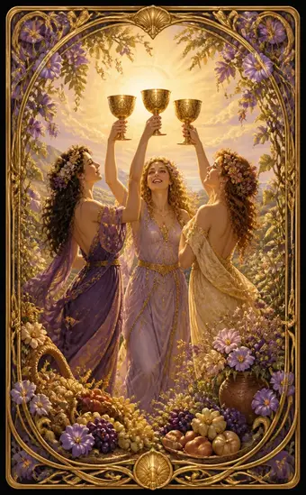 Tarotkortet Treer i begre