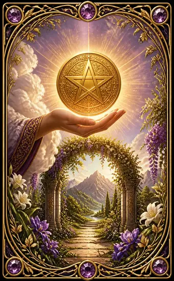 Tarotkortet Ess i mynter