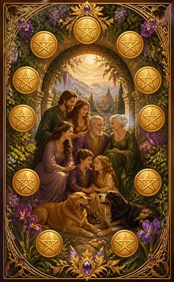 Tarotkortet Tier i mynter