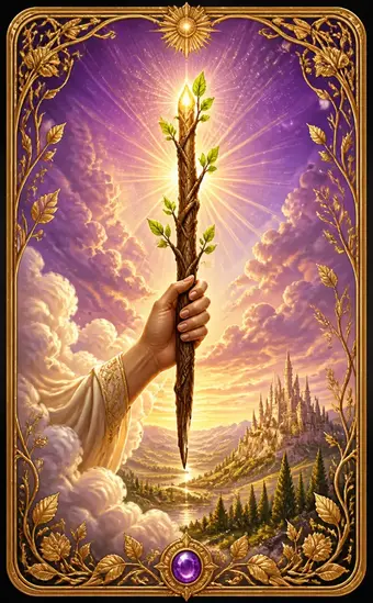 Tarotkortet Ess i staver
