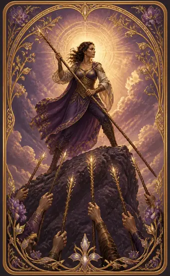 Tarotkortet Sjuer i staver