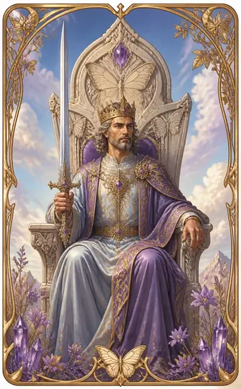 Tarotkortet Konge i sverd