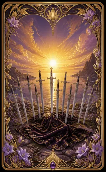 Tarotkortet Tier i sverd